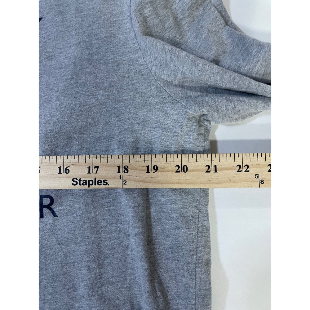 Tommy Hilfiger Graphic Tee Womens L Gray Excellent Long Sleeve Flag Logo Shirt - Picture 6 of 6